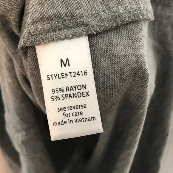 FINAL❎ NWOT Super Soft Gray Basic Top - Picture 7 of 8